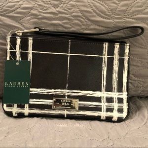 Ralph Lauren Wristlet, Swanfield Black & White NWT